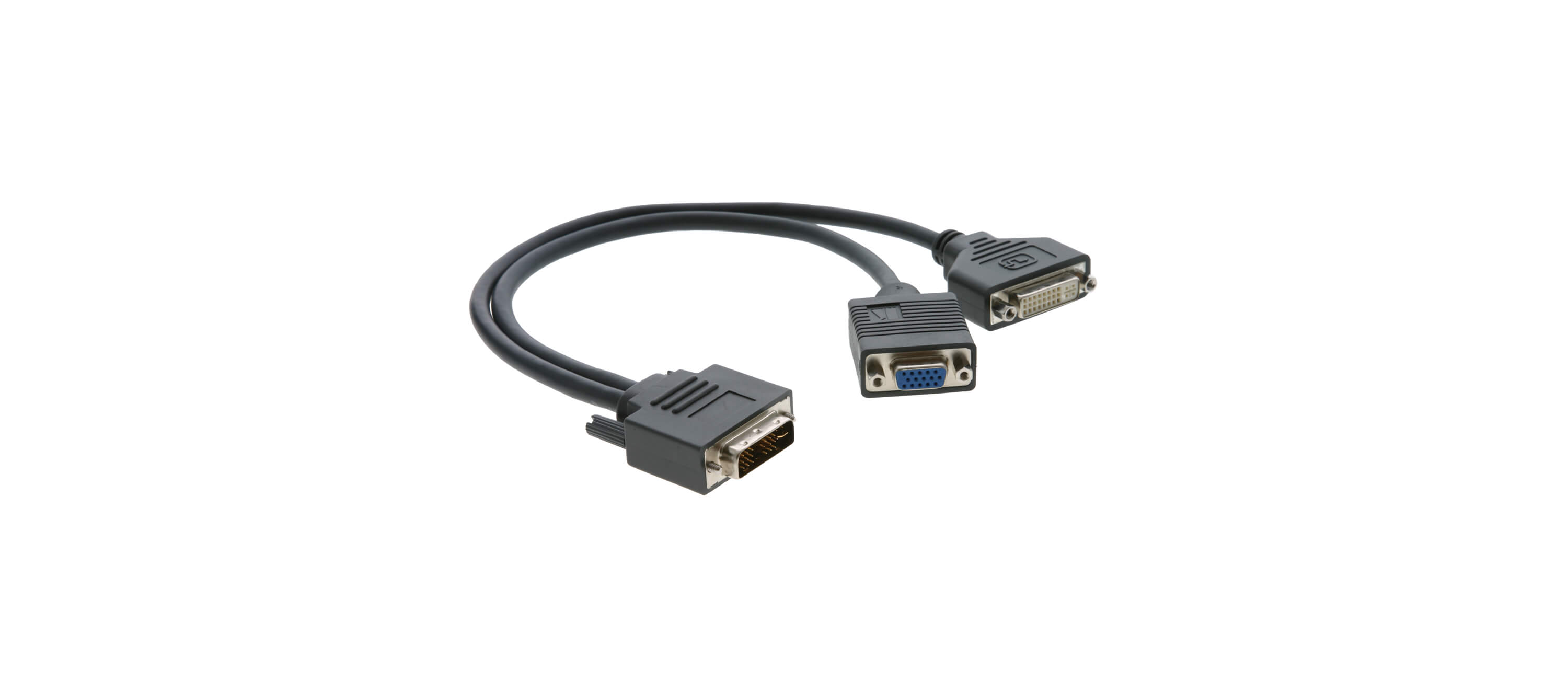 ADC-DM/DF+GF DVI–I (M) to DVI–D (F) & 15–pin HD (F) Adapter Cable
