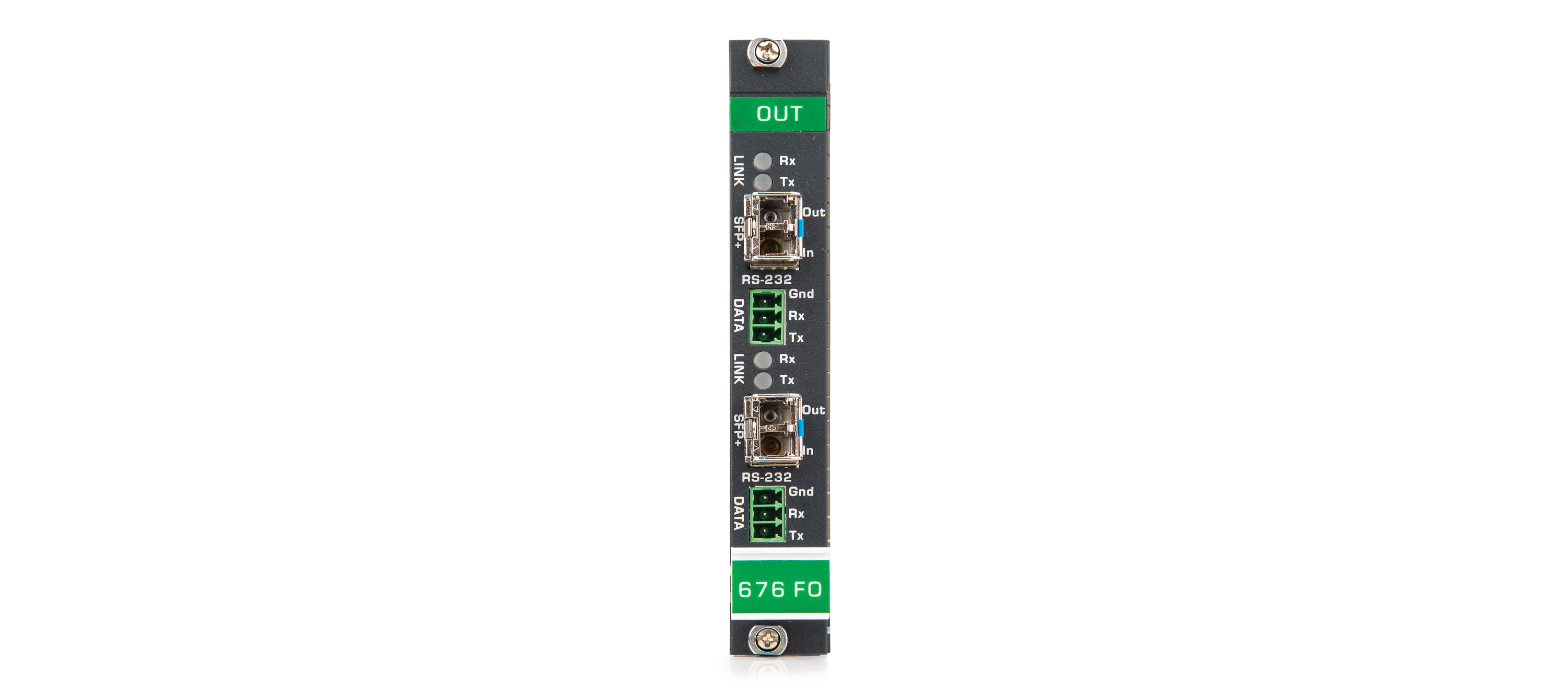F676-OUT2-F34/STANDALONE F676-OUT2-F344K60 4:4:4 HDMI over Ultra–Reach MM/SM Fiber Optic Output Card