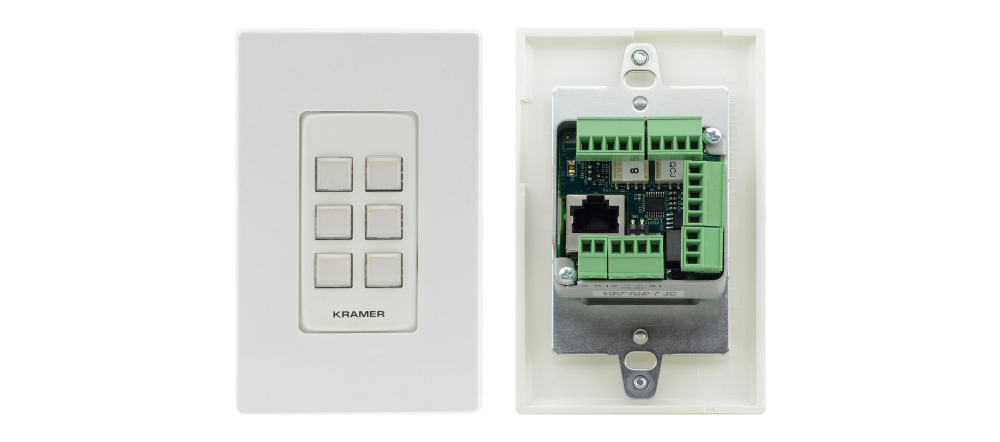 RC-306/US-D(W/B) 6-button PoE and I/O Control Keypad