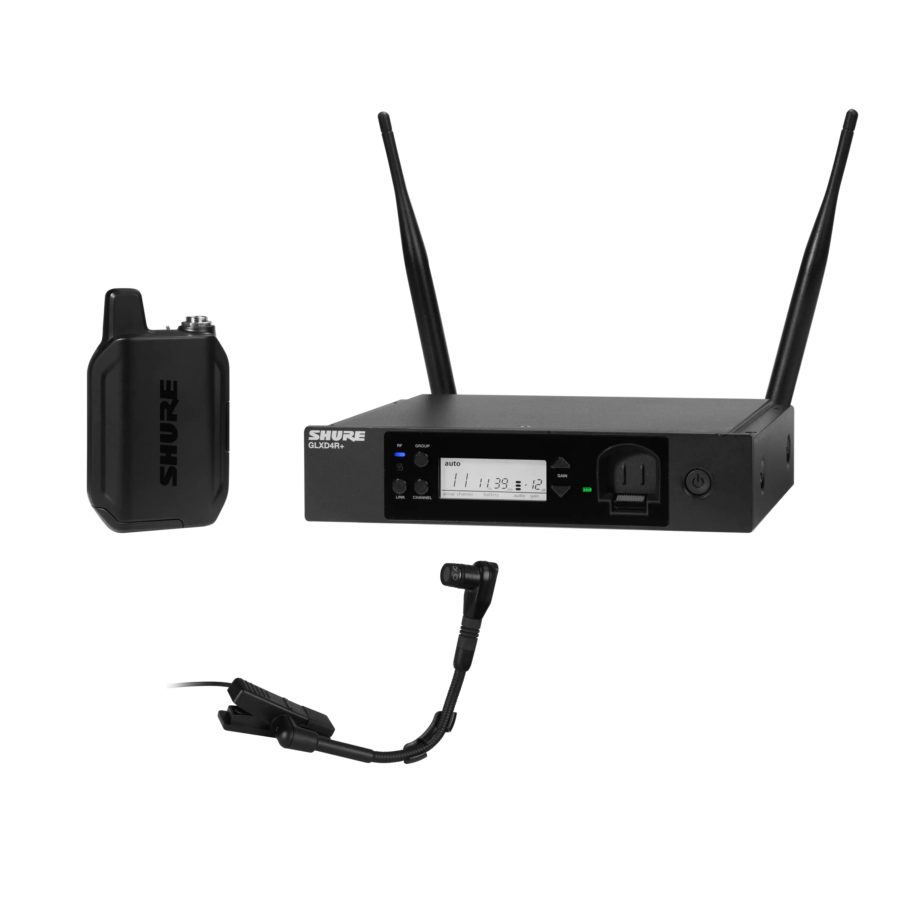 GLXD14R+/B98-Z3 Digital Wireless Rack System with BETA 98H Flexible Gooseneck Microphone
