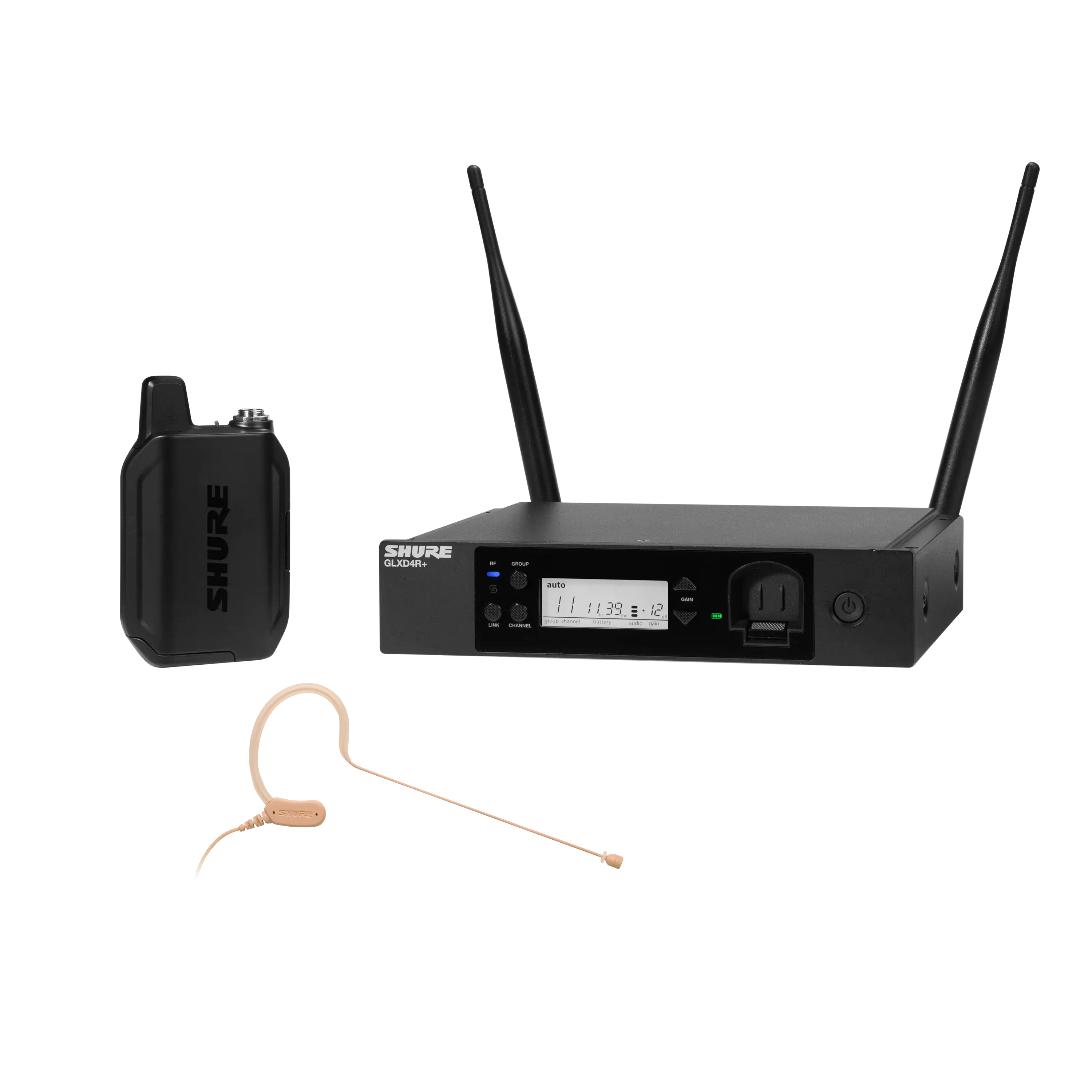 GLXD14R+/MX53-Z3 Digital Wireless Rack System with MX153 Headset Microphone