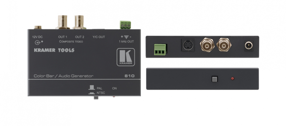 810 Composite Video & s–Video Color Bar/Audio Tone Generator