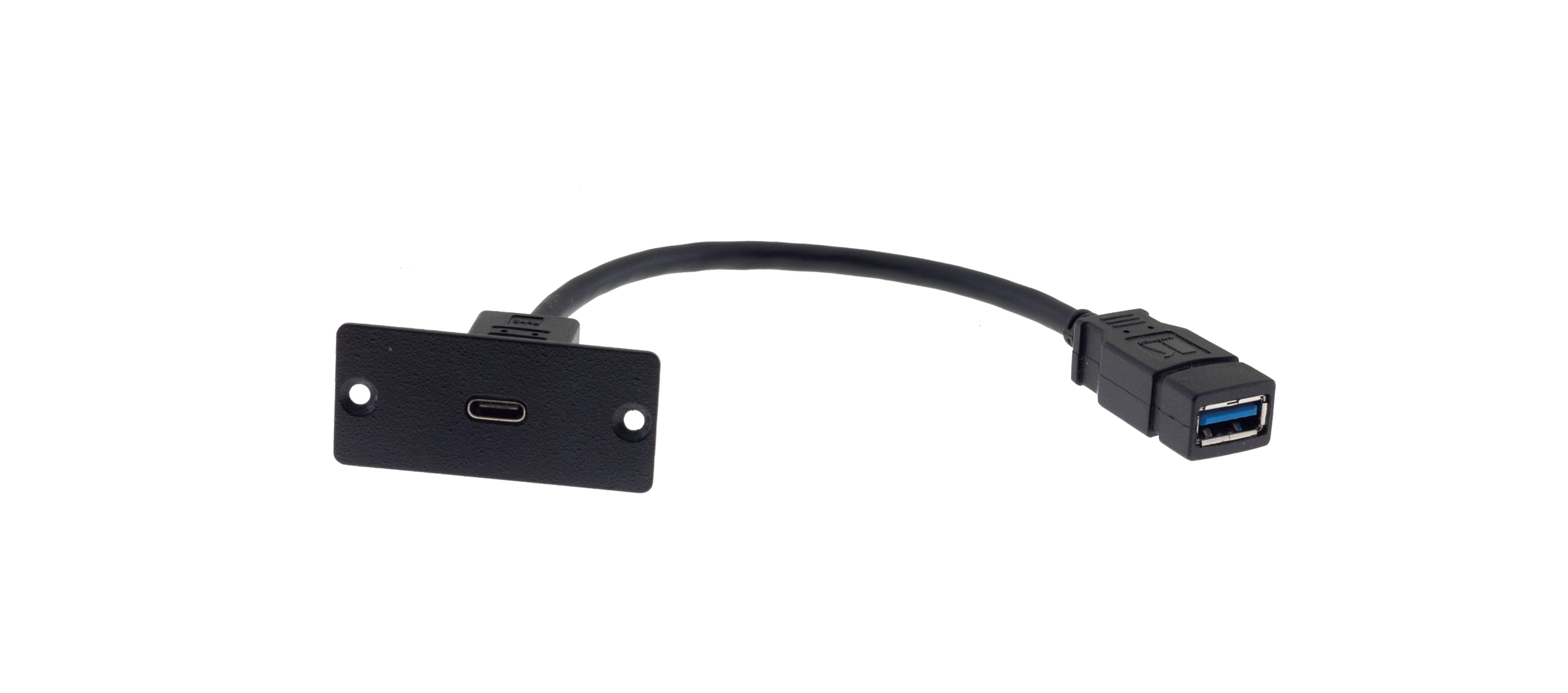 WU-CA(B) USB–C Single Wall–Plate Insert