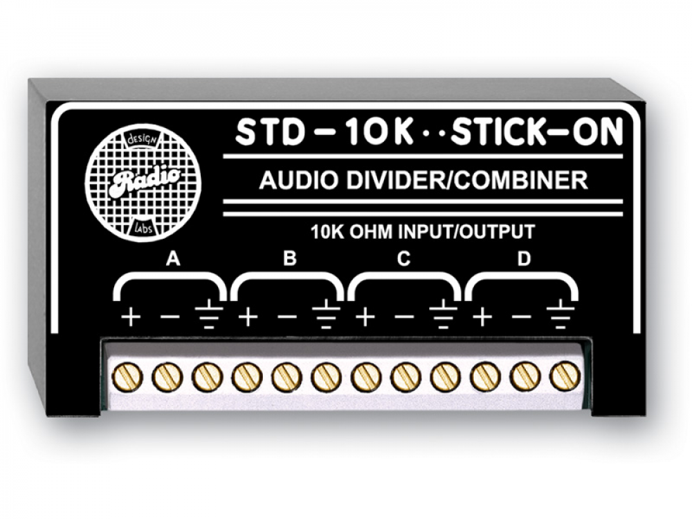 STD-10K Passive Audio Divider/Combiner - 10 kΩ