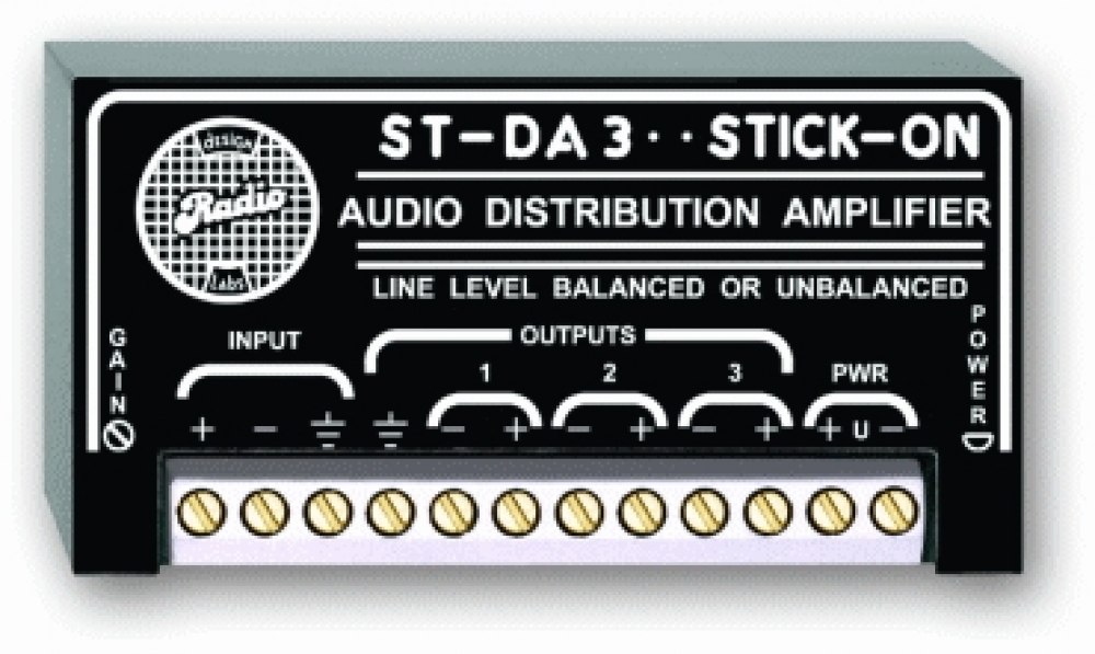 ST-DA3 Line Level Distribution Amplifier - 1x3