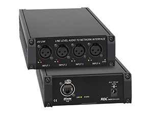 AV-LN4 Line Level Audio to Network Interface