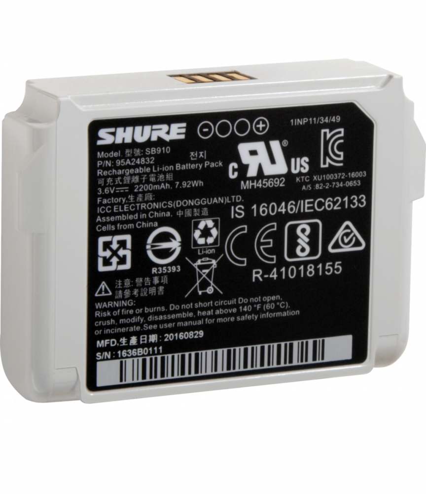 SB910 Lithium-Ion Rechargeable Battery