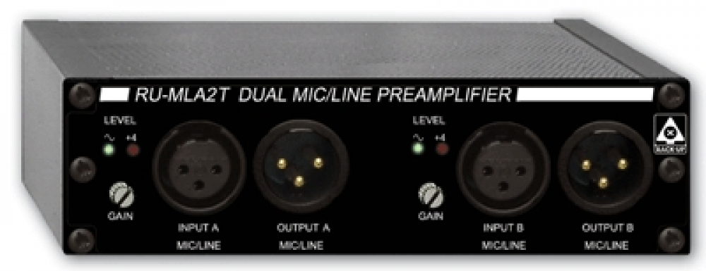 RU-MLA2T Dual Microphone / Line Preamplifier