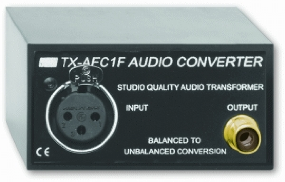 TX-AFC1F Balanced to Unbalanced Audio Transformer - XLR, RCA