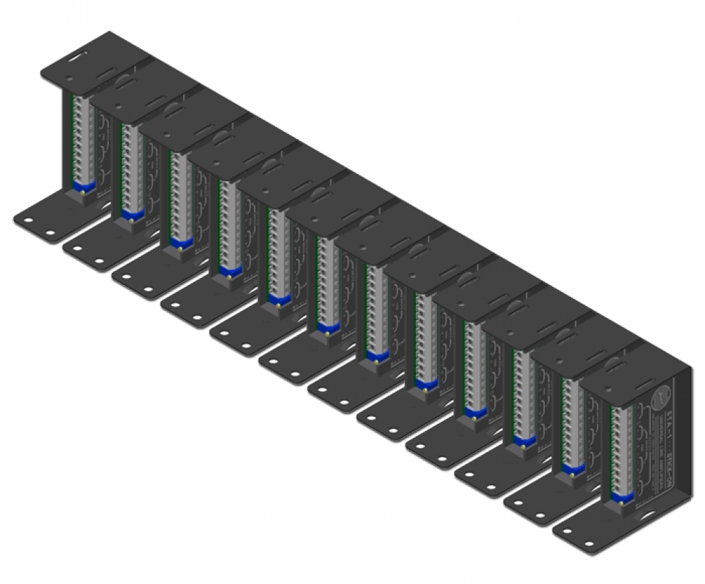 SR-12A STICK-ON Series Mounting Rack - 12 Modules