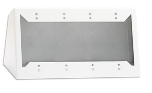 DC-4W Desktop or Wall Mounted Chassis for Decora Remote Controls and Panels - White