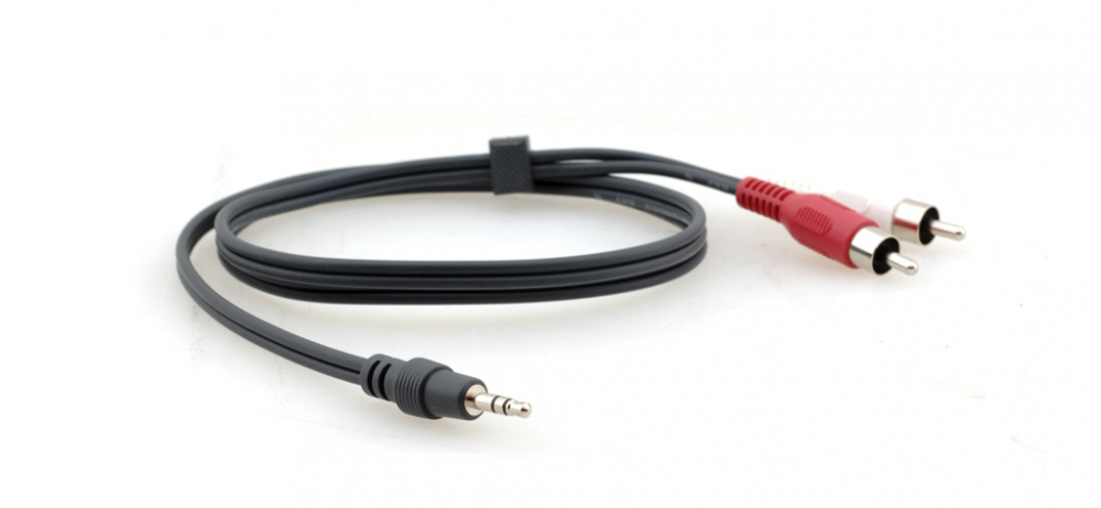 C-A35M/2RAM-25 3.5mm to 2 RCA Breakout Cable 25'