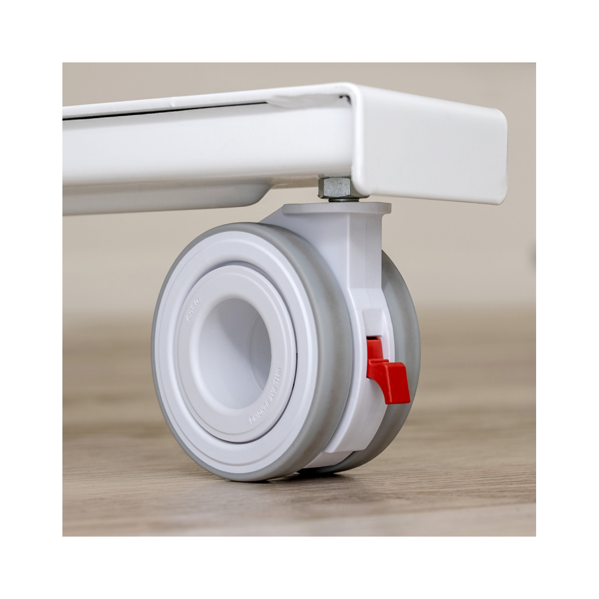 H904-WT Casters for Heckler Lectern - White