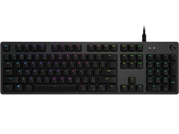 G512 CARBON LIGHTSYNC RGB Mechanical Gaming Keyboard with GX Brown Switches (Tactile)