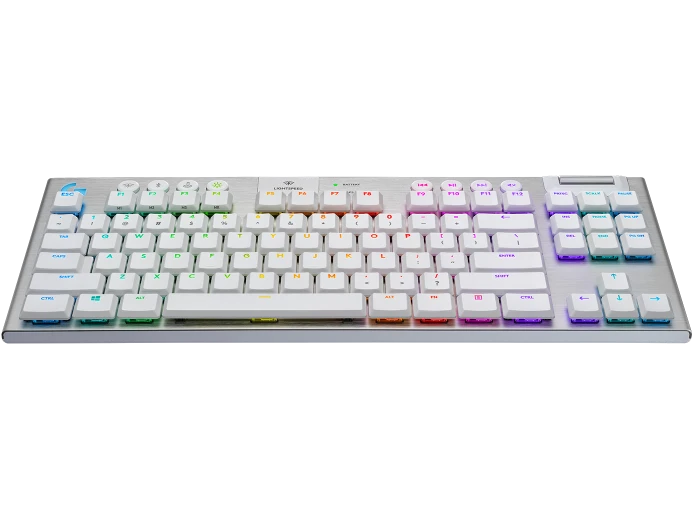 G915 TKL Tenkeyless LIGHTSPEED Wireless RGB Mechanical Gaming Keyboard - White - Tactile Switch