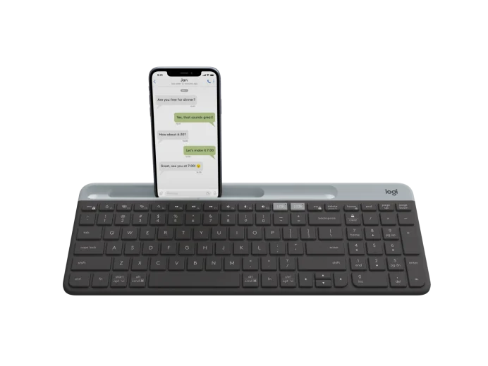 K585 Slim Multi-Device Wireless Keyboard - Graphite