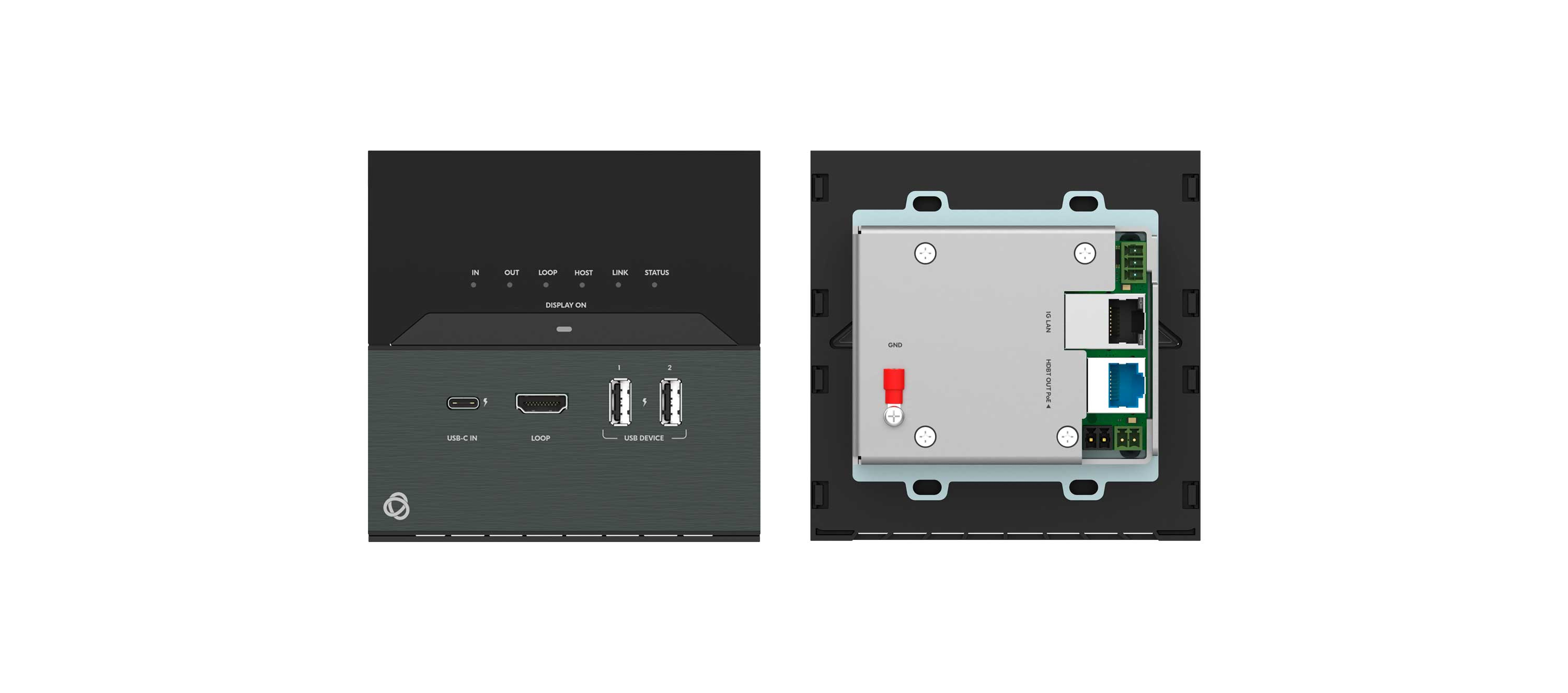 EXT3-C-WP-XR-T/US(B) US Wall–Plate Transmitter, Black Decora Design Panel