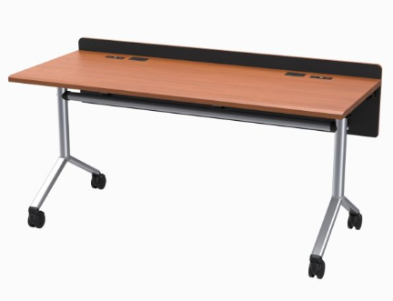 MFT6024-2P HCT Modular Folding Table System - 2 Person Table/Desk, Hayward Cherry