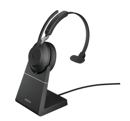 Evolve2 65 - USB-C UC Mono with Charging Stand - Black