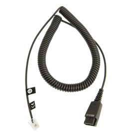 Cord - QD to Modular RJ Extension Extension Coiled Cord
