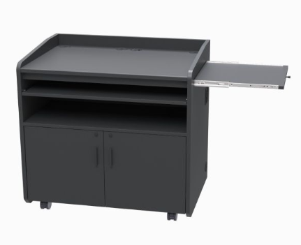 PD3008 EBT Flat Top Multimedia Podium, Ebony