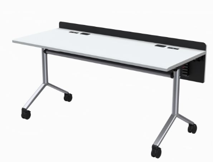 MFT6024-2P CWT Modular Folding Table System - 2 Person Table/Desk, Crystal White