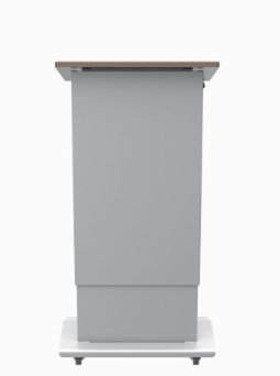 LEX28 CWT Height Adjustable Lectern, Crystal White
