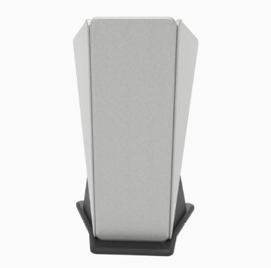 LEX17 BAT Slim Contemporary Lectern, Brushed Aluminum