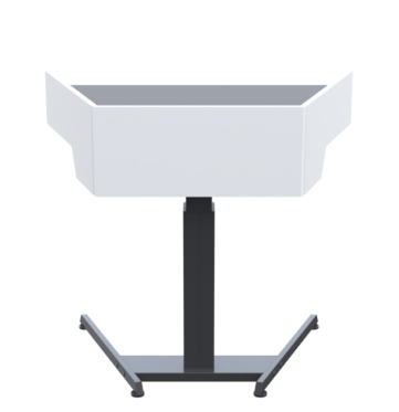 LEL021 CWT Height Adjustable ADA Lectern, Crystal White