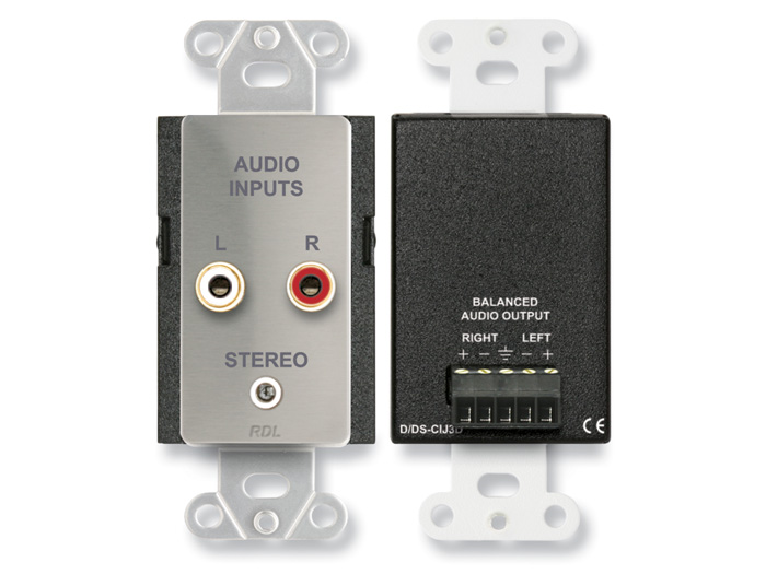 DS-CIJ3DC Consumer Input Jacks - Stereo