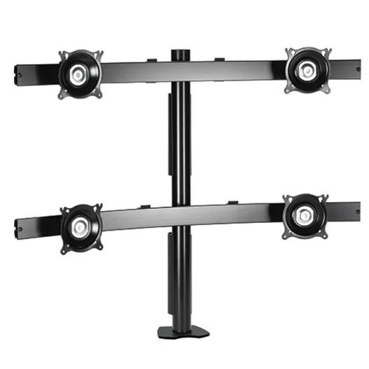 KTC445B Widescreen Quad Monitor Desk Clamp Mount