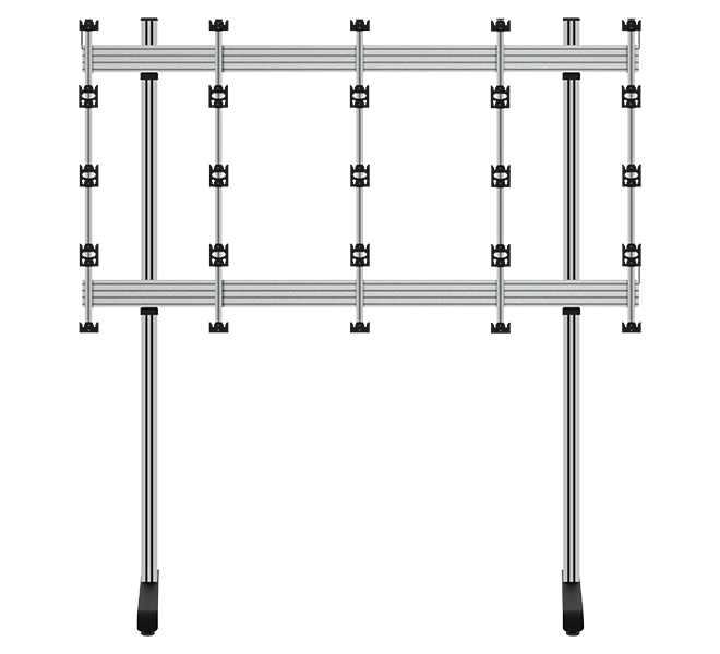 BT93INFWP-S-4X4/BB Floor Stand for INFiLED WP Series 4x4 dvLED Videowall