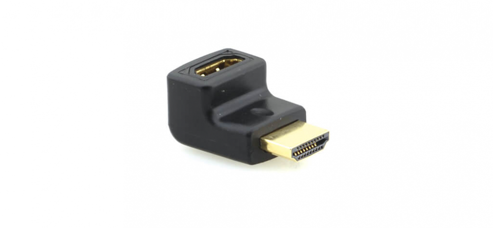 AD-HF/HM/RA HDMI (F) to HDMI (M) Right–Angled Adapter