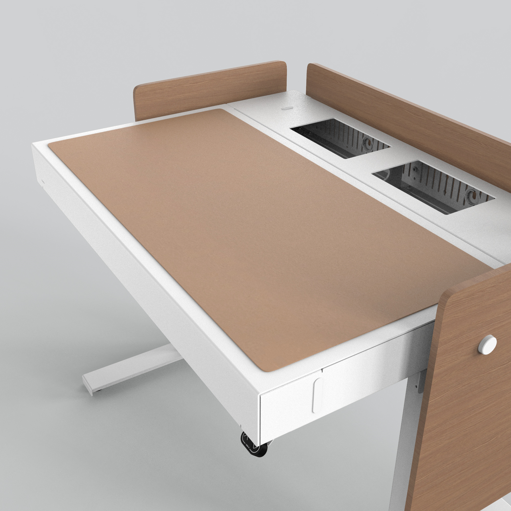 H922-4003 4U Deskpad - Walnut