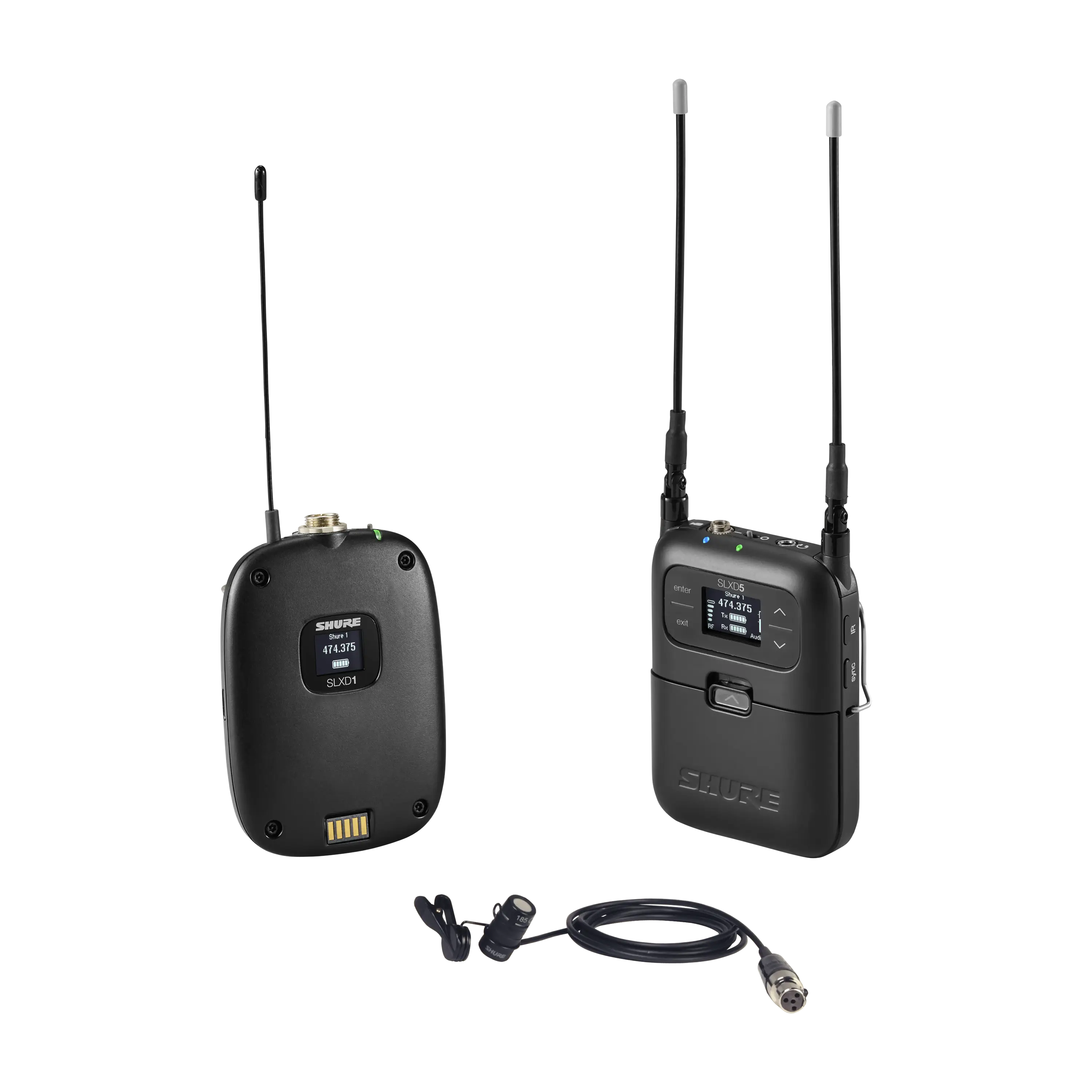 SLXD15/85-J52 Portable Wireless System With SLXD1 Bodypack Transmitter And WL185 Cardioid Lavalier Microphone