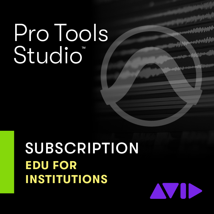 Pro Tools for Education, Studio Version - Annual Subscription - Academic Institution