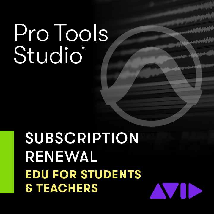 Pro Tools for Education, Studio Version - Annual Subscription Renewal - Student/Teacher