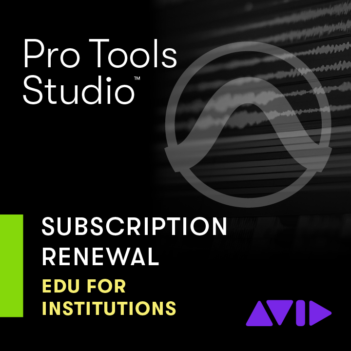 Pro Tools for Education, Studio Version - Annual Subscription Renewal - Academic Institution