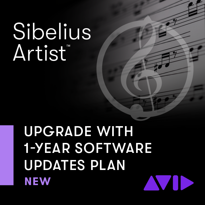 Sibelius, Artist Version Perpetual - GET CURRENT w/ 1 Year Updates + Support