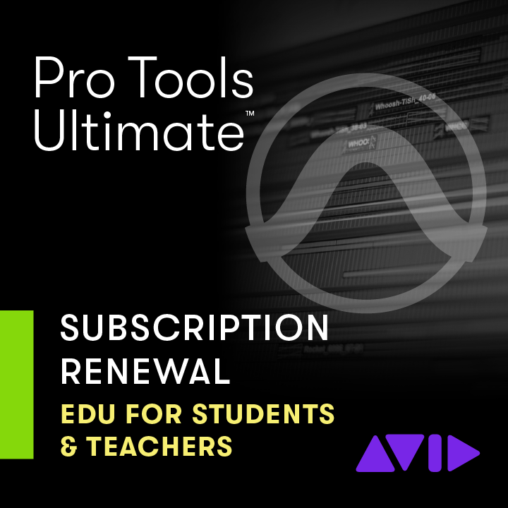 Pro Tools for Education, Ultimate Version - Annual Subscription Renewal - Student/Teacher