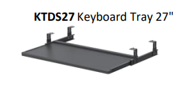 KTDS27 Keyboard Tray 27"