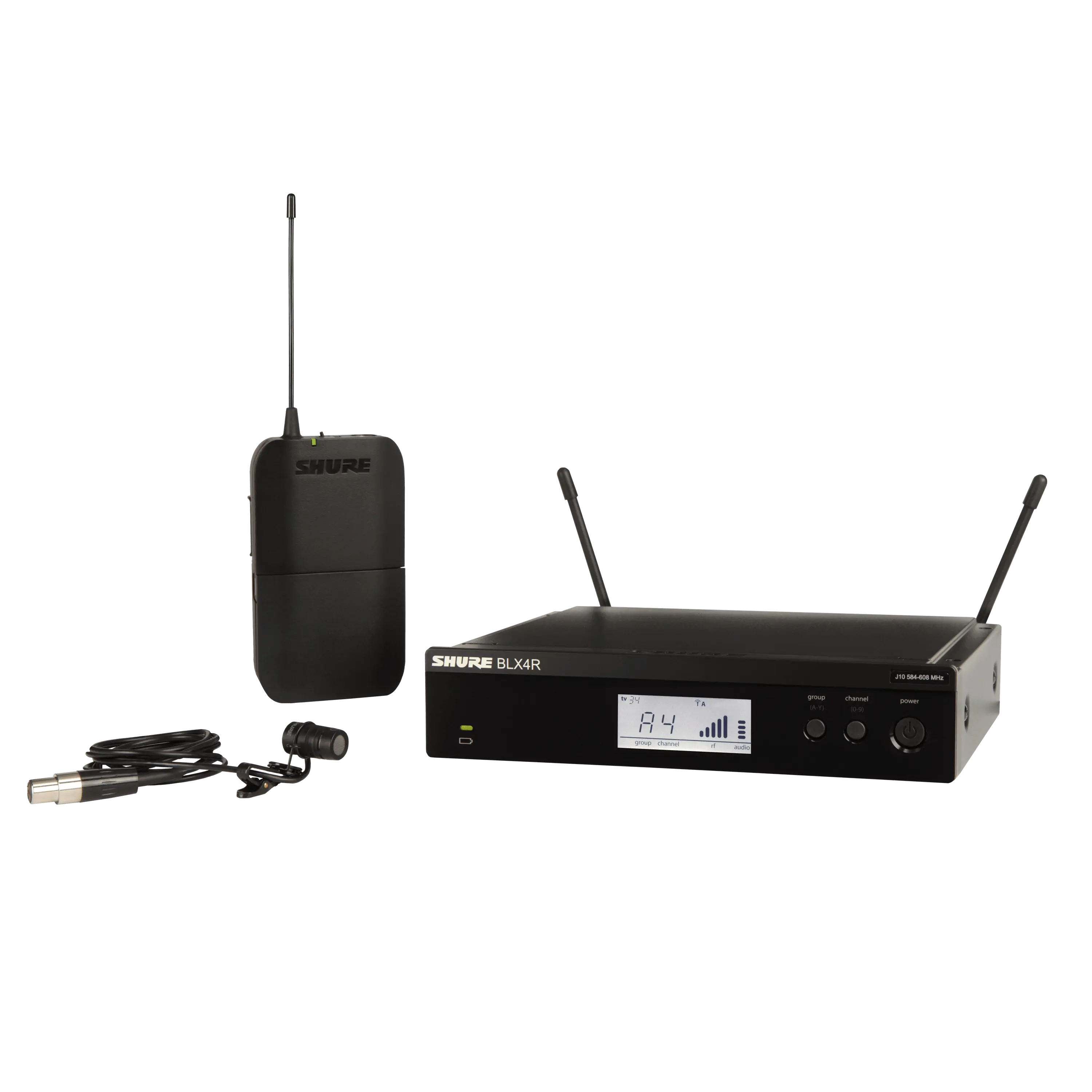 BLX14R/W85M-H10 Wireless Rackmount Presenter System with WL185m Lavalier Microphone