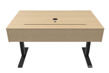 DS3048-LFT FMT Standup Computer Desk, Fusion Maple