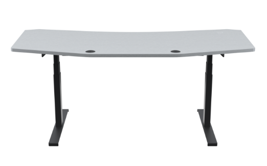 DS72W-LFT BAT Studio Standing Desk, Brushed Aluminum