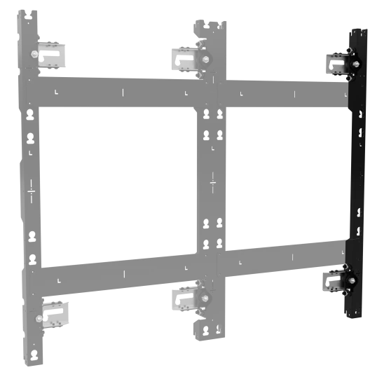 TILD1X3LG4-R TiLED Right dvLED Wall Mount for LG Magnit Series, 3 Displays Tall