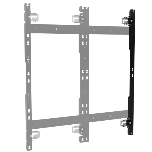 TILD1X4LG3-R TiLED Right dvLED Wall Mount for LG LSBB Series Fine Pitch Essentials, 4 Displays Tall