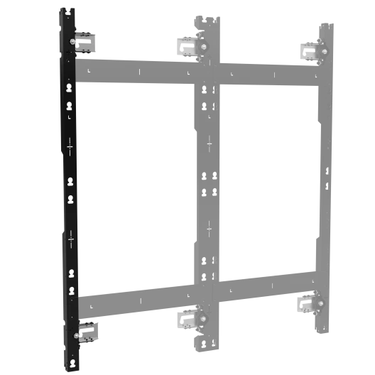 TILD1X4LG4-L TiLED Left dvLED Wall Mount for LG Magnit Series, 4 Displays Tall