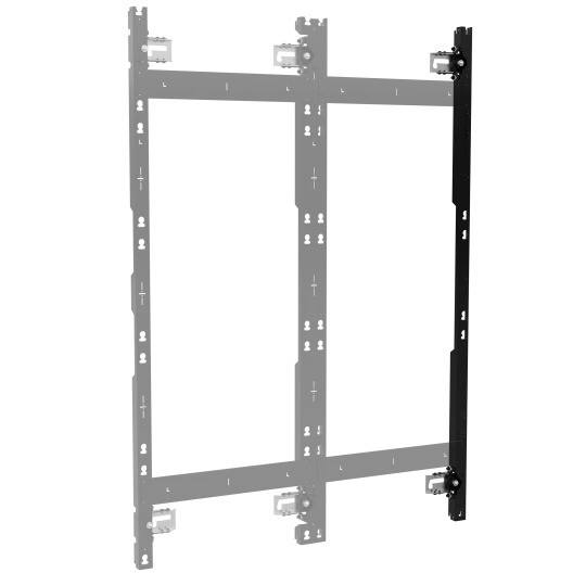 TILD1X5LG4-R TiLED Right dvLED Wall Mount for LG Magnit Series, 5 Displays Tall