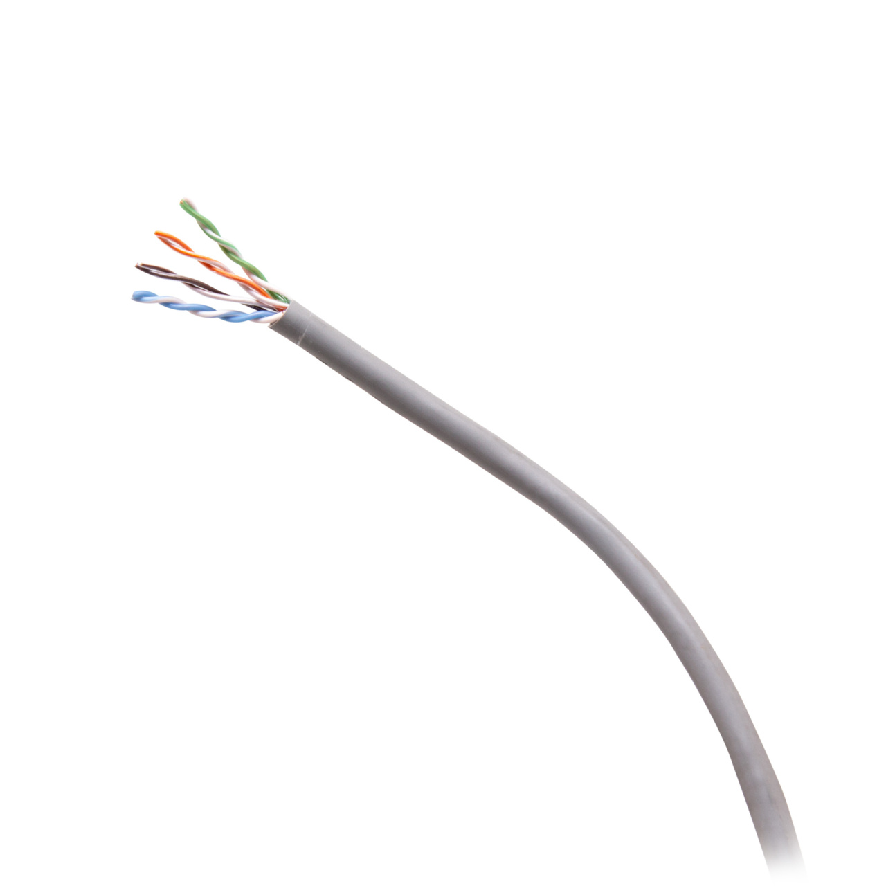 CG56043 1000ft TAA-Compliant Cat6 Bulk Unshielded (UTP) Ethernet Network Cable with Solid Conductors-Plenum CMP-Rated - Gray