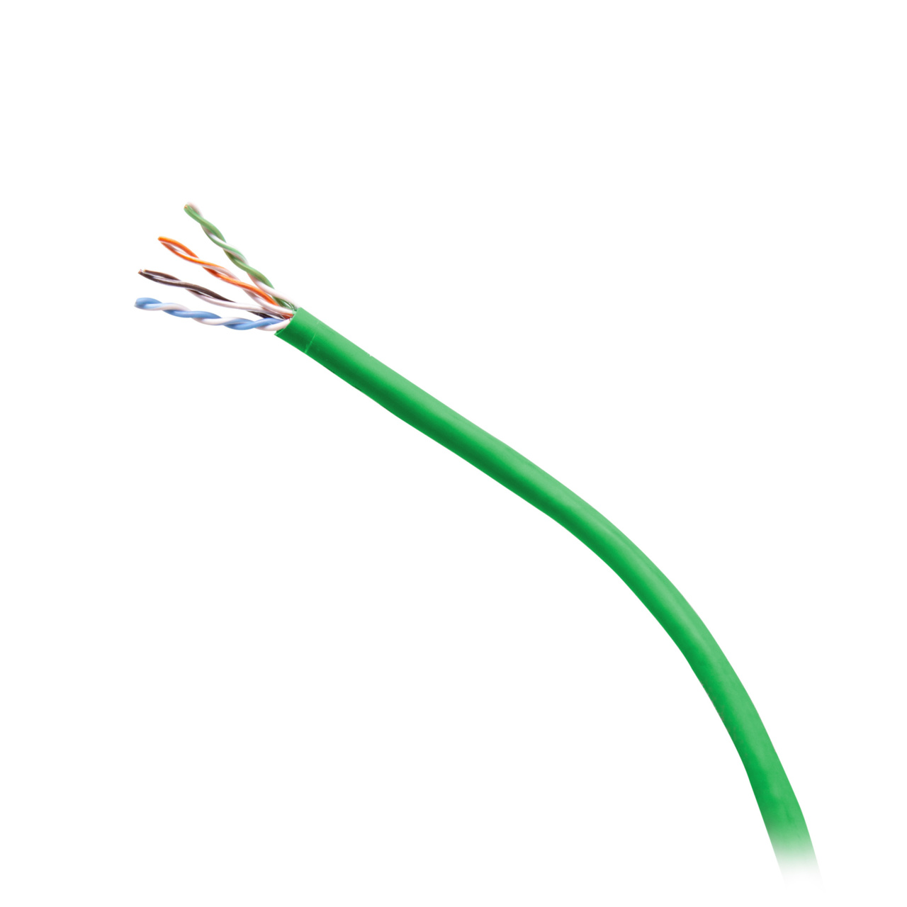 CG56045 1000ft TAA-Compliant Cat6 Bulk Unshielded (UTP) Ethernet Network Cable with Solid Conductors-Plenum CMP-Rated - Green